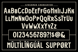 Stockman - Vintage Sans Serif Font