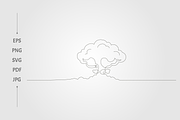 Atomic bomb line this continues line, an Object Graphic by lawoel (Thumbnail 1 of 3)