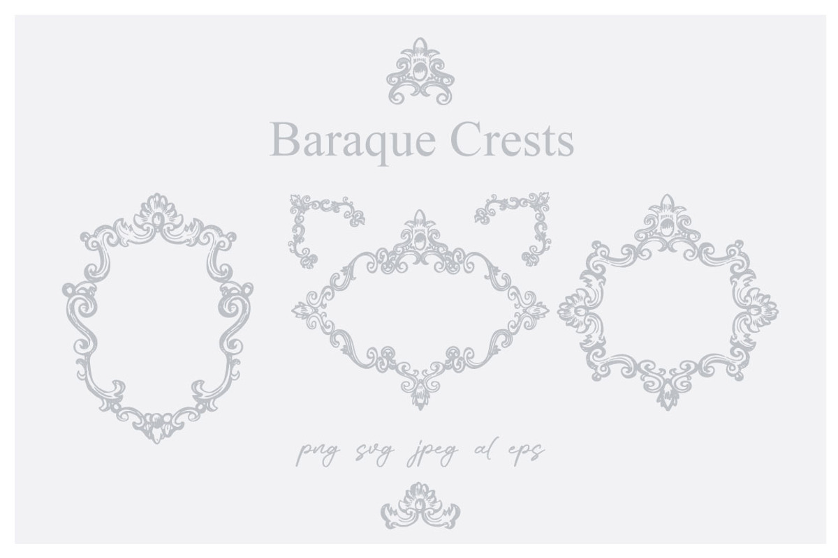 Baroque frames and crests, a Decorative Illustration by Oxi An illustrator (Photo 1 of 4)