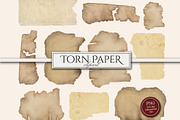 Torn Paper Parchment Clipart, a Texture Graphic by Secret Helper (Thumbnail 1 of 5)