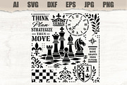 Stencil Chess Strategy Vintage, an Object Illustration by MARYCRAFTIRIA (Thumbnail 1 of 3)