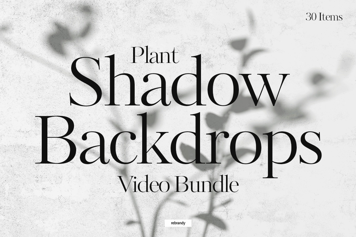 Plant Shadow Backdrops Video Bundle, a Mockup by rebrandy (Photo 1 of 24)