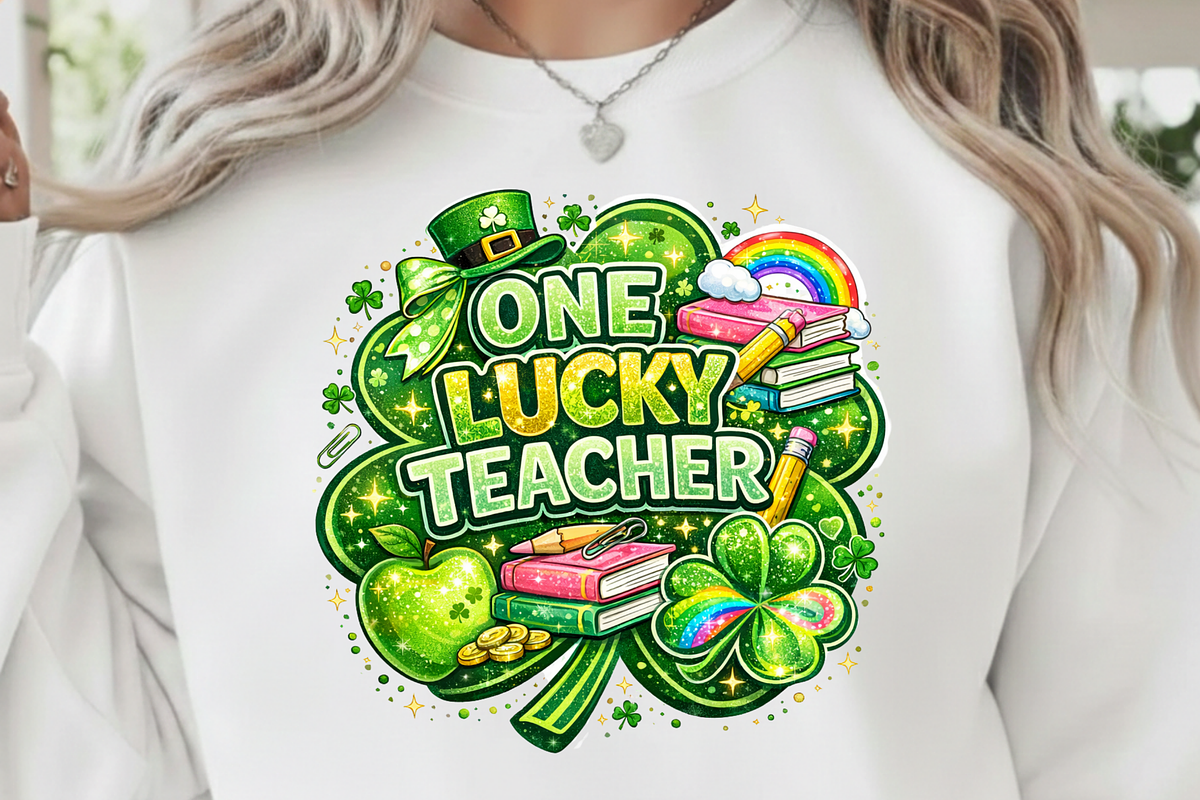 Lucky Teacher St Patrick’s Day PNG,, a Graphic by Vector Portal (Photo 6 of 7)