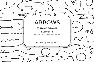 Hand Drawn Arrows, a Graphic by PixMarket