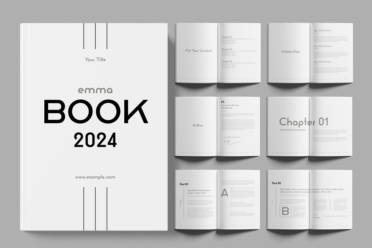 Book Template Layout, a Magazine Template by ContestDesign (Photo 1 of 4)