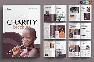 Nonprofit Charity Brochure Template, a Brochure Template by NorthPeak