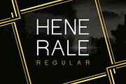 Henerale Regular, a Font by SNK's (Thumbnail 1 of 7)