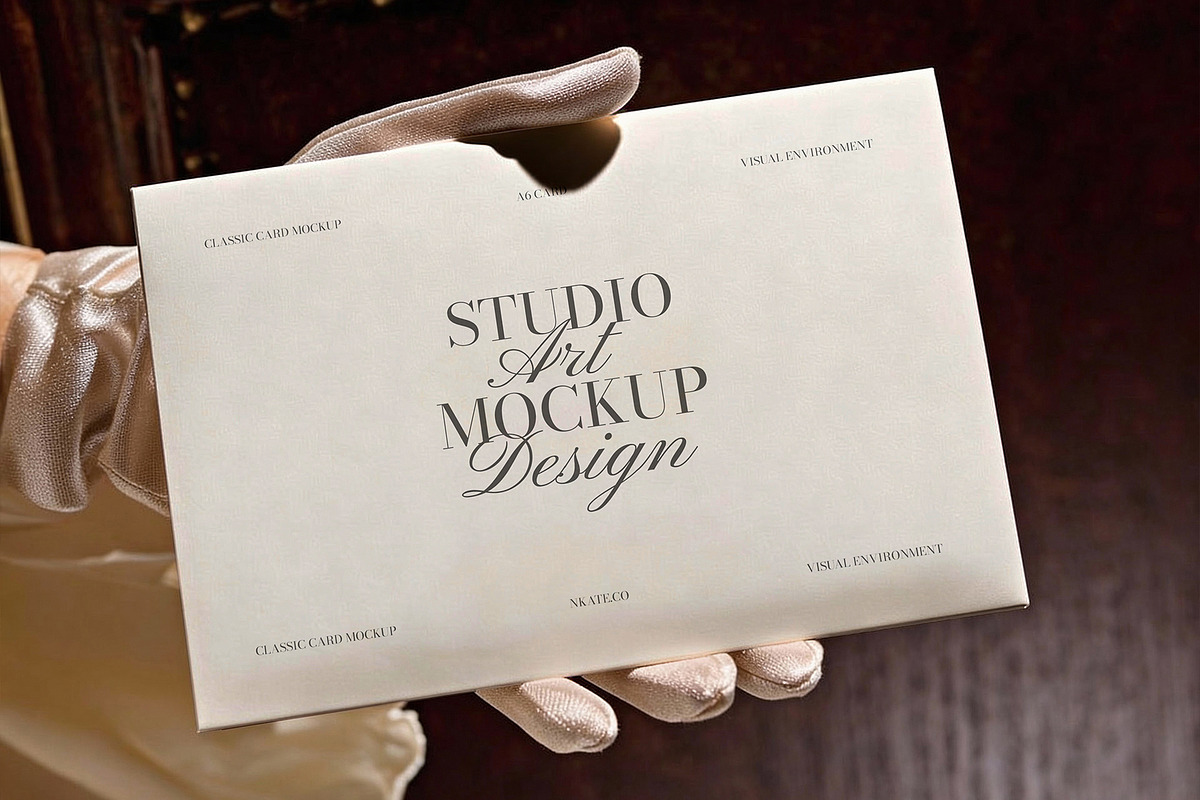 Festive Card Mockups, a Product Mockup by nkate (Photo 4 of 13)