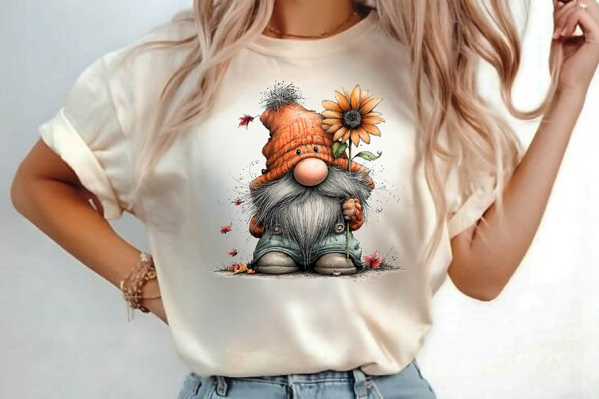 Whimsical Fall Gnome Clipart, a Seasonal Illustration by fashionaddict (Photo 5 of 7)