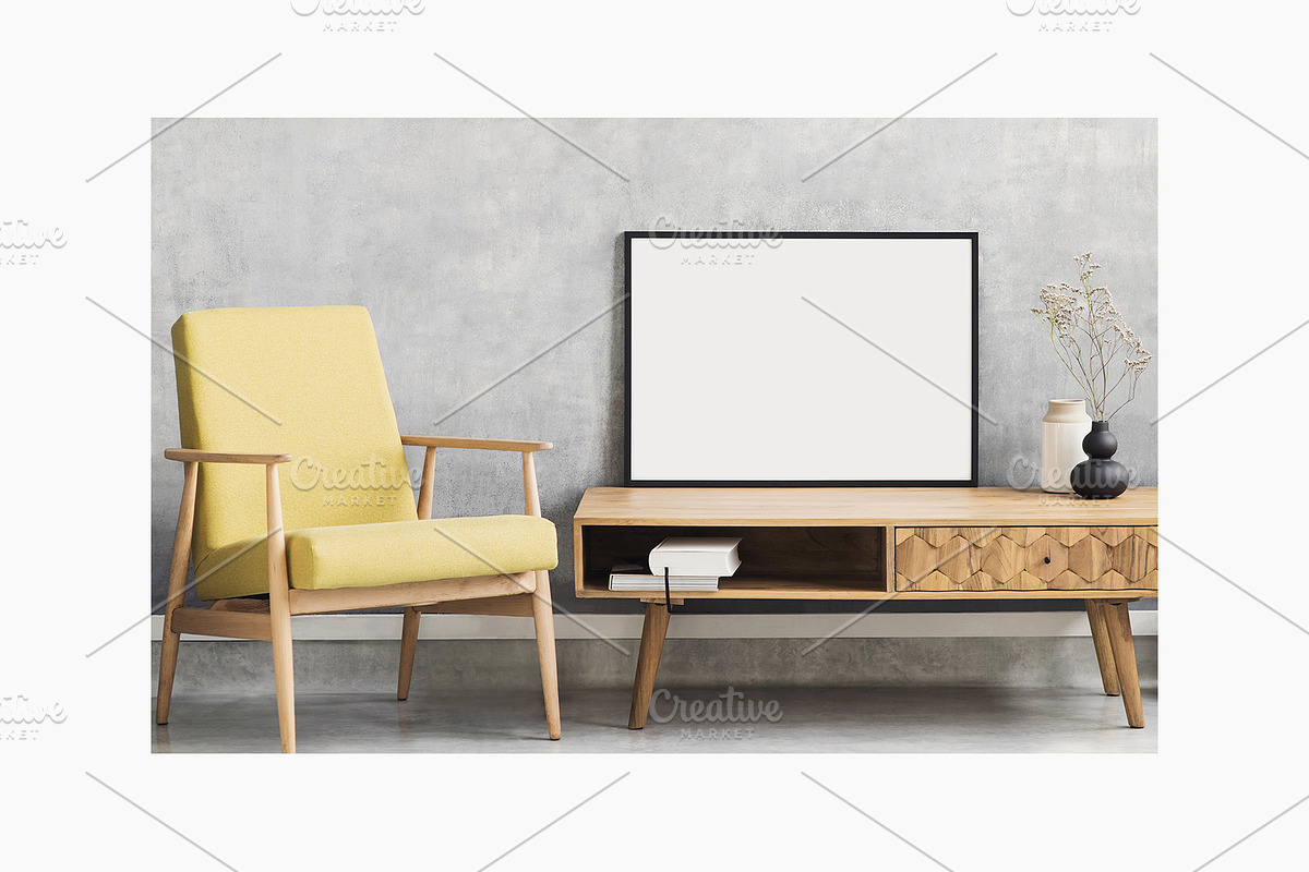 Artwork Frame Mockup Photo Bundle, a Poster Template by Octopus_Vibes (Photo 11 of 15)