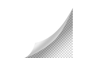 Curled paper corner. Curve, an Illustration by Things for designers