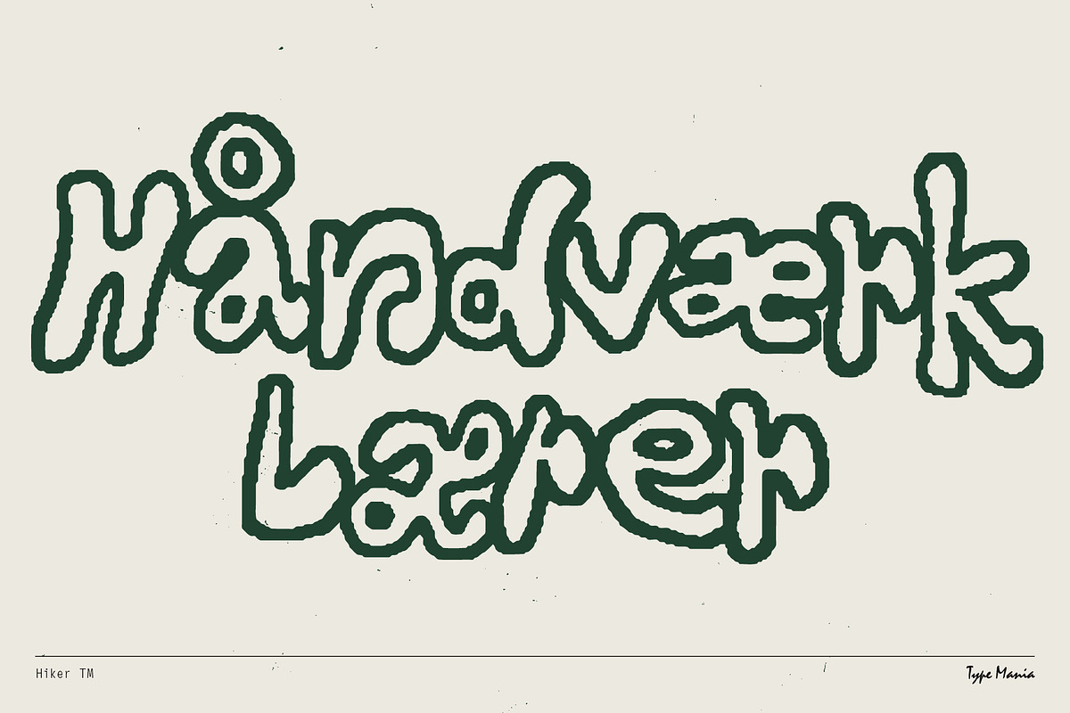 Hiker TM – Quirky Script, a Handwritten Font by Type Mania (Photo 9 of 11)