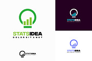 Set of Idea Stats Logo designs, a Branding & Logo Template by Lucky Creative (Thumbnail 5 of 5)