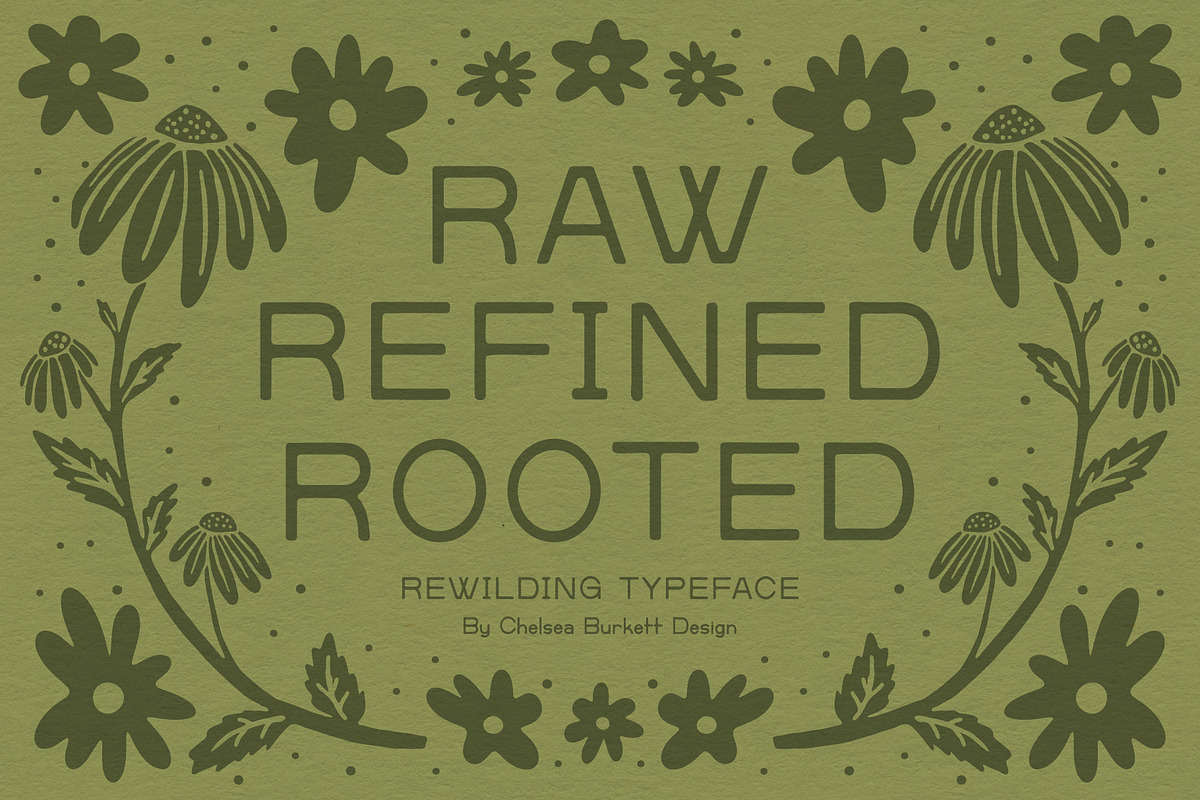 Rewilding, a Sans Serif Font by Chelsea Burkett (Photo 4 of 8)
