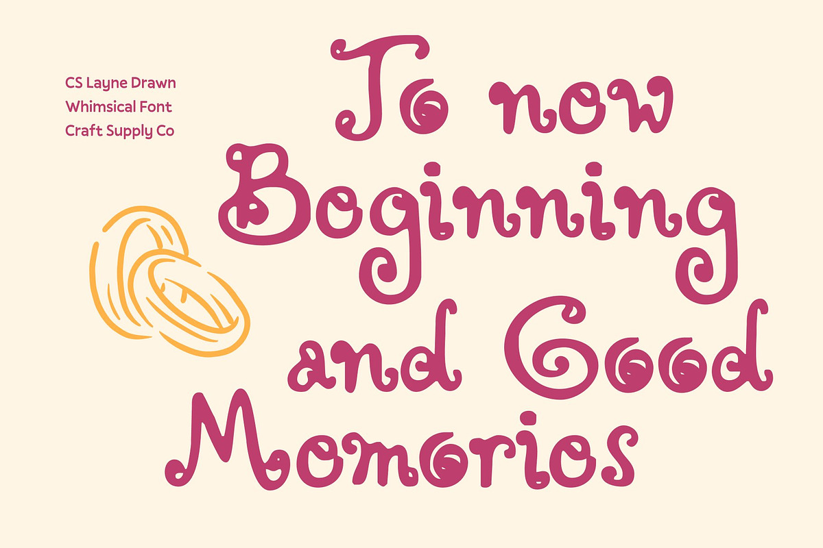 CS Layne Drawn, a Sans Serif Font by Craft Supply Co. (Photo 3 of 8)