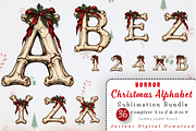 Horror Christmas Bone Alphabets, a Seasonal Illustration by Ink Gallery (Thumbnail 1 of 5)