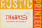 Rustic Printed - Vintage Font, a Sans Serif Font by Edignwn Type (Thumbnail 8 of 8)