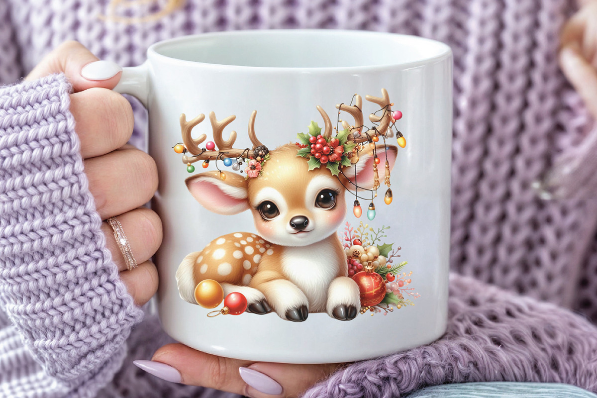 Christmas Reindeer Clipart, a Work Illustration by CraftArtStudio (Photo 5 of 6)