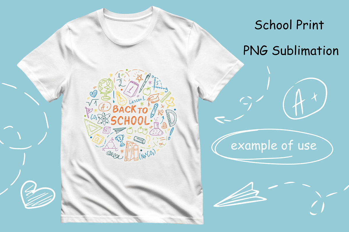Back to School Round Design, a Decorative Illustration by Irina Avdeeva (Photo 2 of 4)