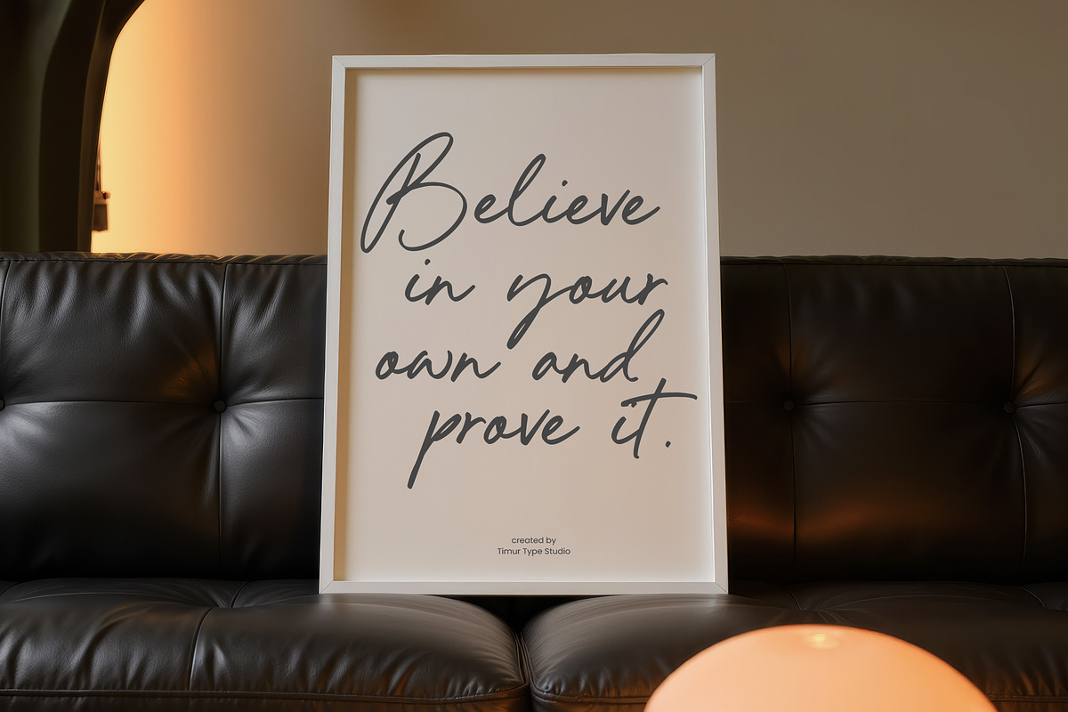 Armani Herlinda Font, a Script Font by Timurtype (Photo 2 of 7)