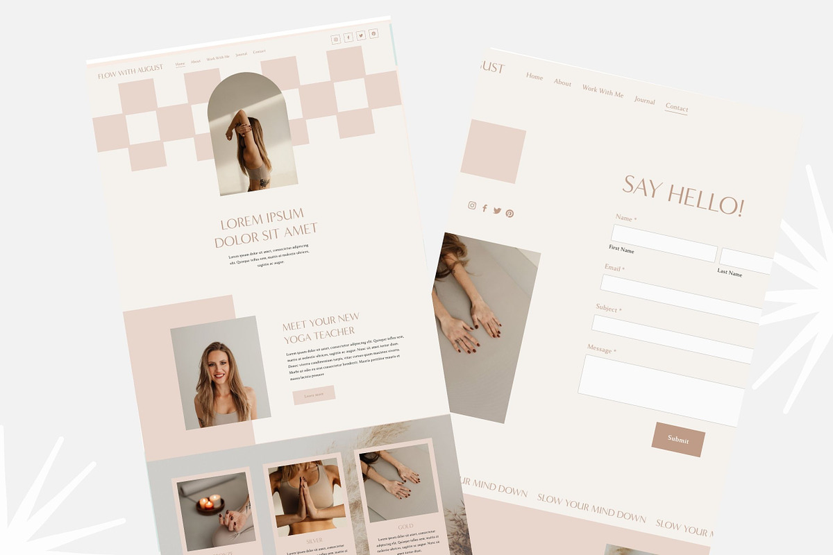 Modern Boho Squarespace 7.1 Template, a Squarespace Template by Forth and Wild (Photo 3 of 8)