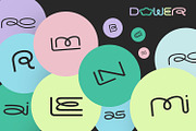 Dower - Playful display font, a Sans Serif Font by creativemedialab (Thumbnail 7 of 10)