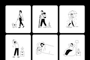 50 People Line Illustrations, a Person Illustration by Brickclay (Thumbnail 9 of 11)