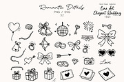 Hand Drawn Elegant Wedding 150+ SVG, an Object Illustration by DreamoraArt (Thumbnail 3 of 12)