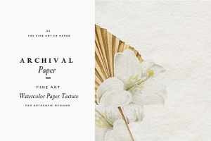 Fine Art Watercolor Paper Textures