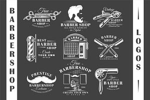 18 Barbershop Logos Templates