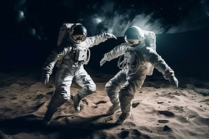 Astronauts Dance On The Moon