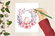 Floral Easter Clipart, an Illustration by Design Market (Thumbnail 5 of 5)