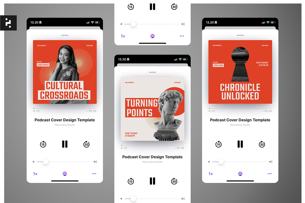 History Podcast Cover, a Social Media Template by Neermana (Photo 1 of 4)