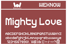 Mighty Love font