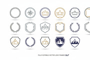 24 Minimal Geometric Logo Frames, an Emoji Icon by adenpinkstore (Thumbnail 3 of 12)