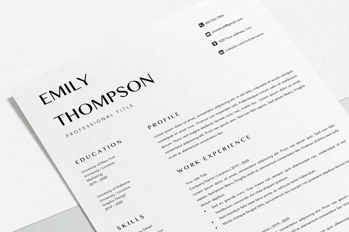 Resume Template Professional, a Resume Template by LucaTheme (Photo 7 of 10)