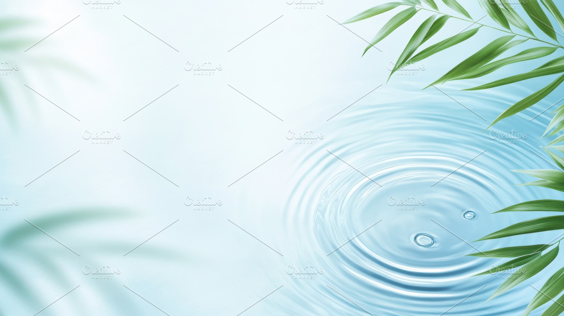Ripples in calm water with leaves, a Photo by Beautiful things
