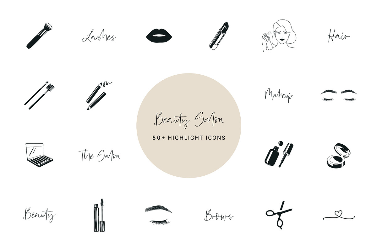 Beauty Salon Highlight Icons, an Icon by mayrum (Photo 1 of 6)