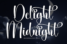 Delight Midnight | Script Font
