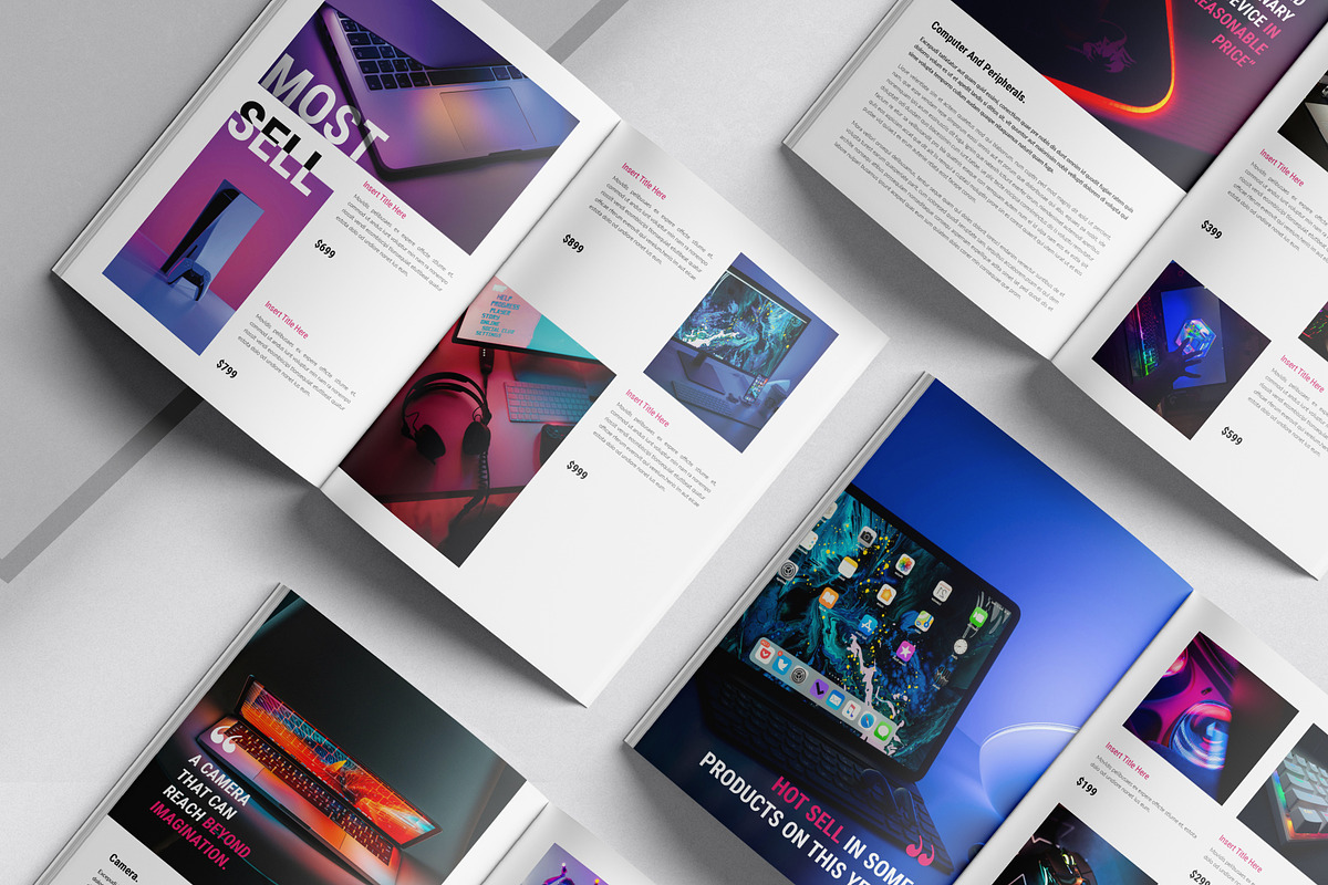 Gadget Product Catalog Template, a Brochure Template by DesignCrest (Photo 6 of 12)