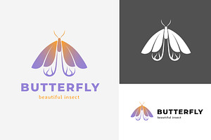 Minimalist Butterfly Logo Design