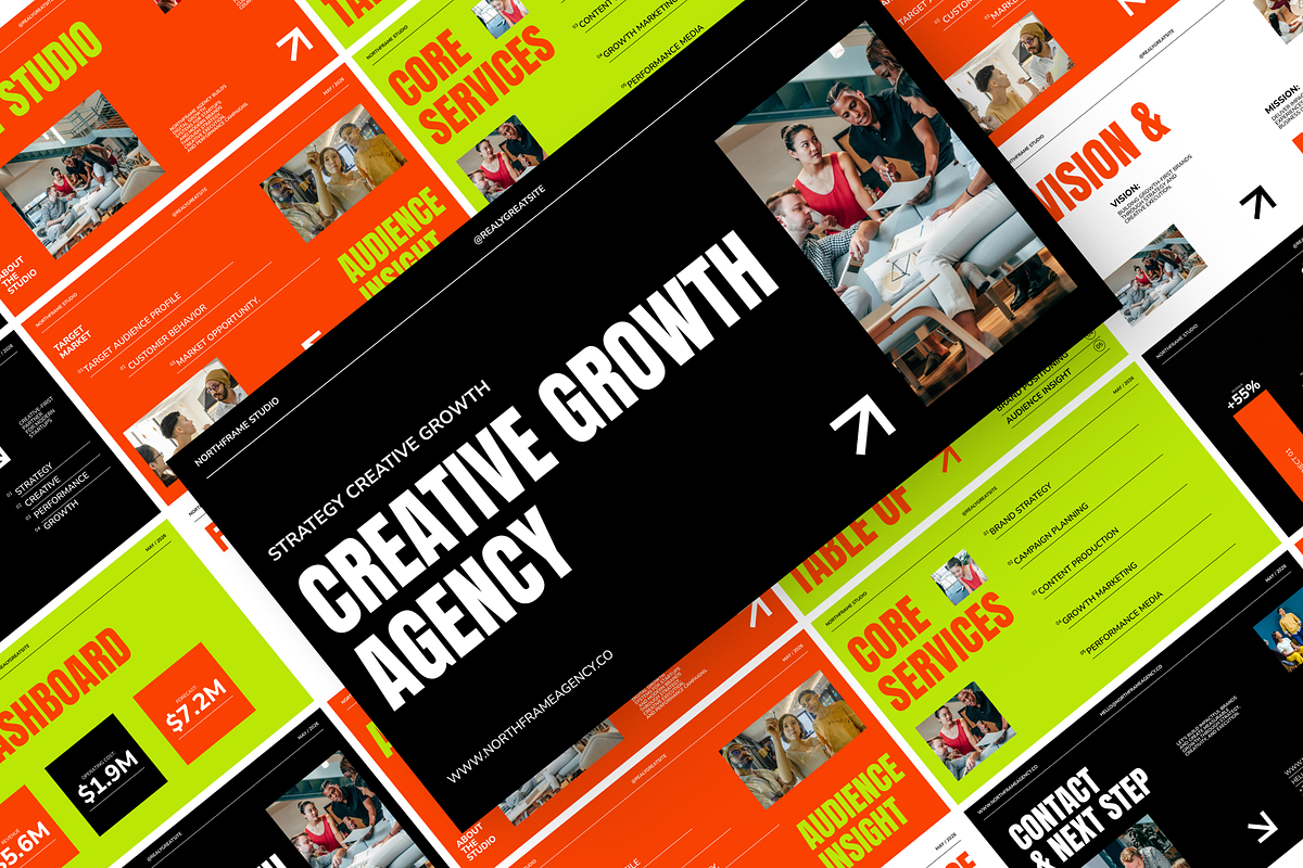Creative Agency Presentation, a Presentation Template by adoestudio (Photo 1 of 7)