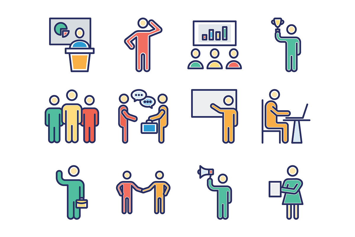 Pictograph Vector Icons, a Solid Icon by Vector Portal (Photo 3 of 6)