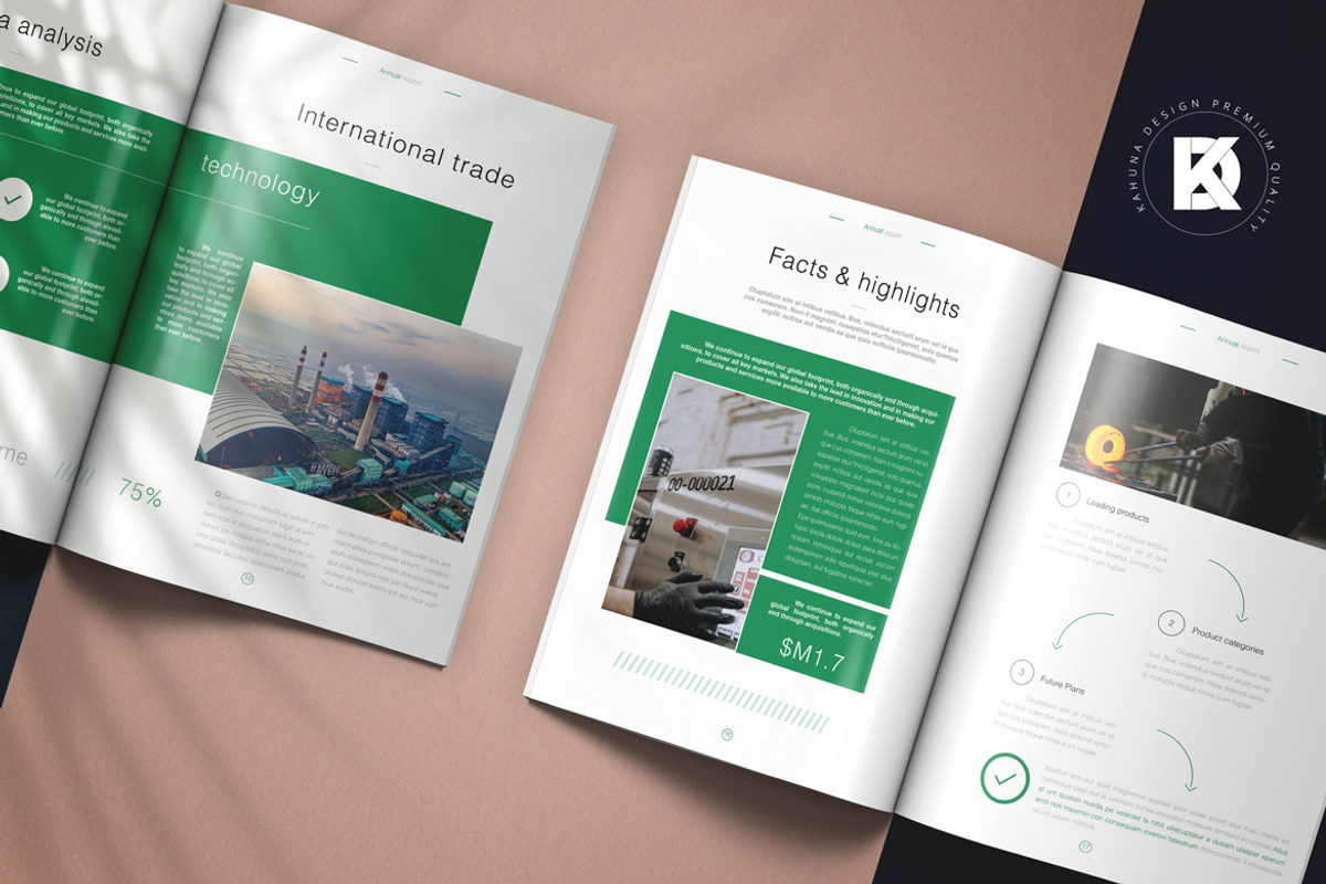 Annual Production Corporate Report, a Stationery Template by Kahuna Design (Photo 10 of 10)