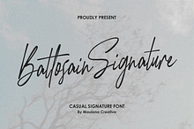 Battosain Signature Modern Script