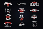 American Football Logo Badges Bundle, a Branding & Logo Template by JeksonGraphics (Thumbnail 8 of 12)