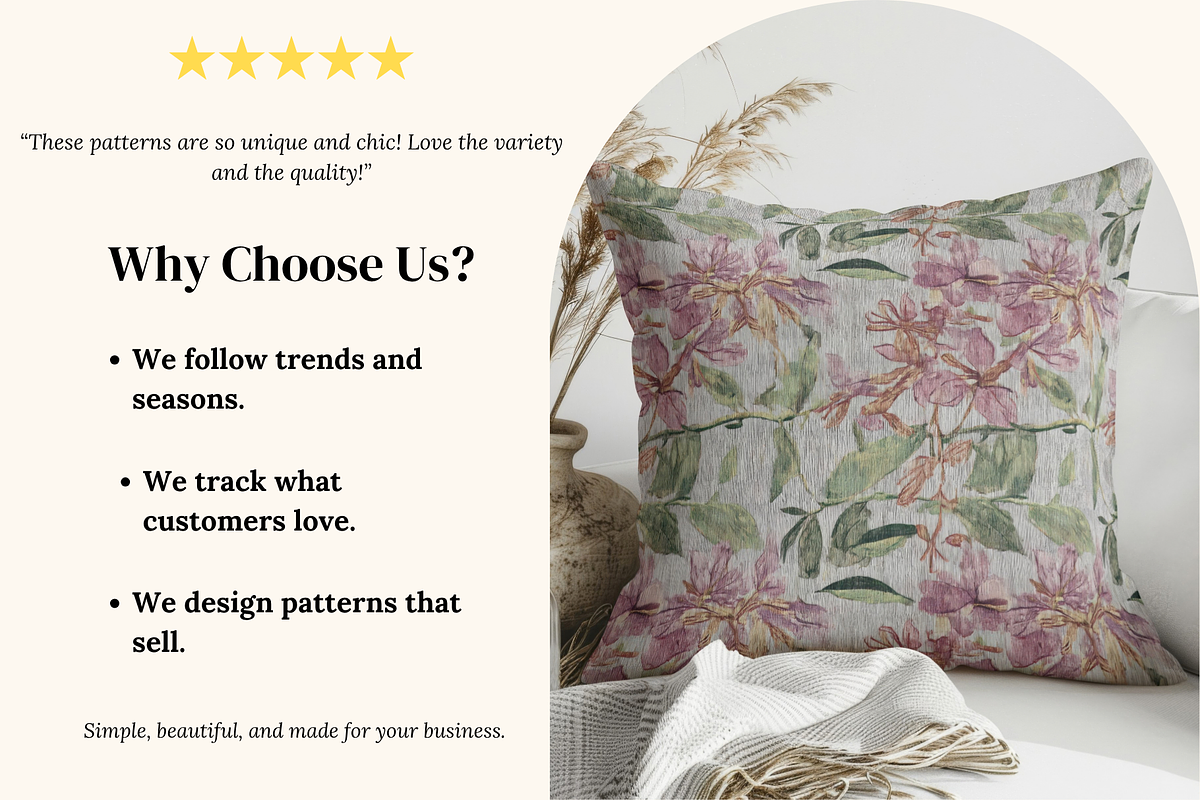 Lilac Haze Vintage Wildflowers, a Pattern Graphic by Ninterints (Photo 3 of 10)