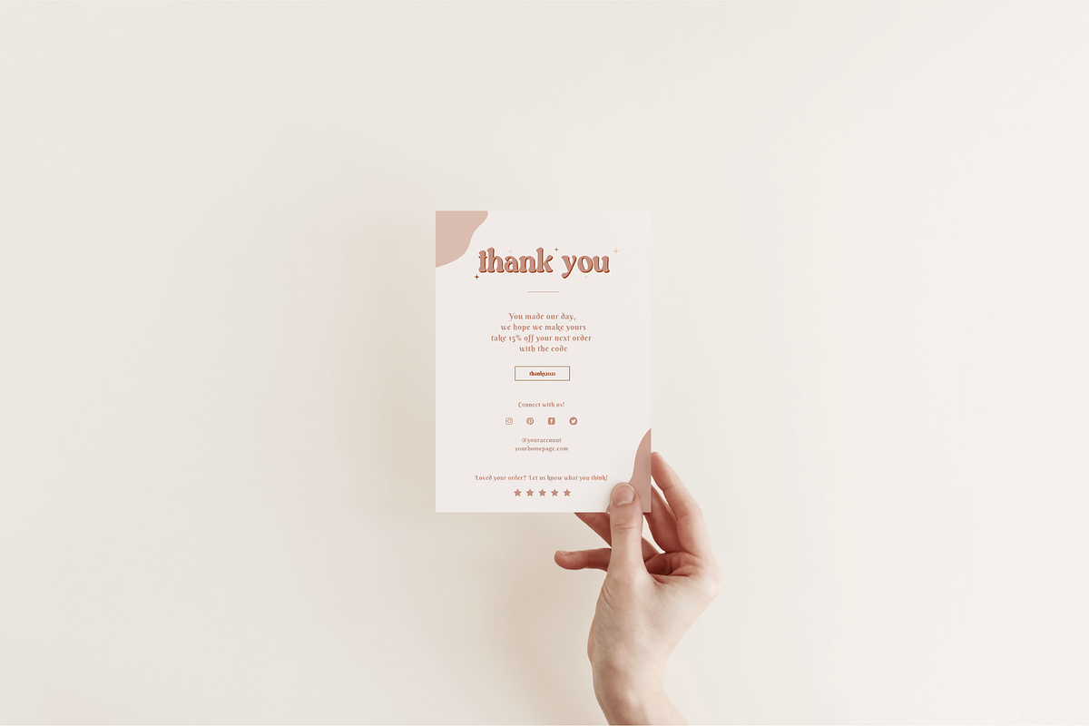 Business thank you card template, a Stationery Template by Hellohastore (Photo 4 of 7)