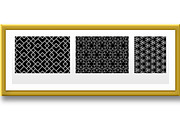 Geometric set of patterns, a Pattern Graphic by RODINA (Thumbnail 2 of 3)