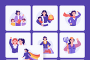 Women's Day Illustration Art Set, a Person Illustration by Creative Stall (Thumbnail 8 of 9)